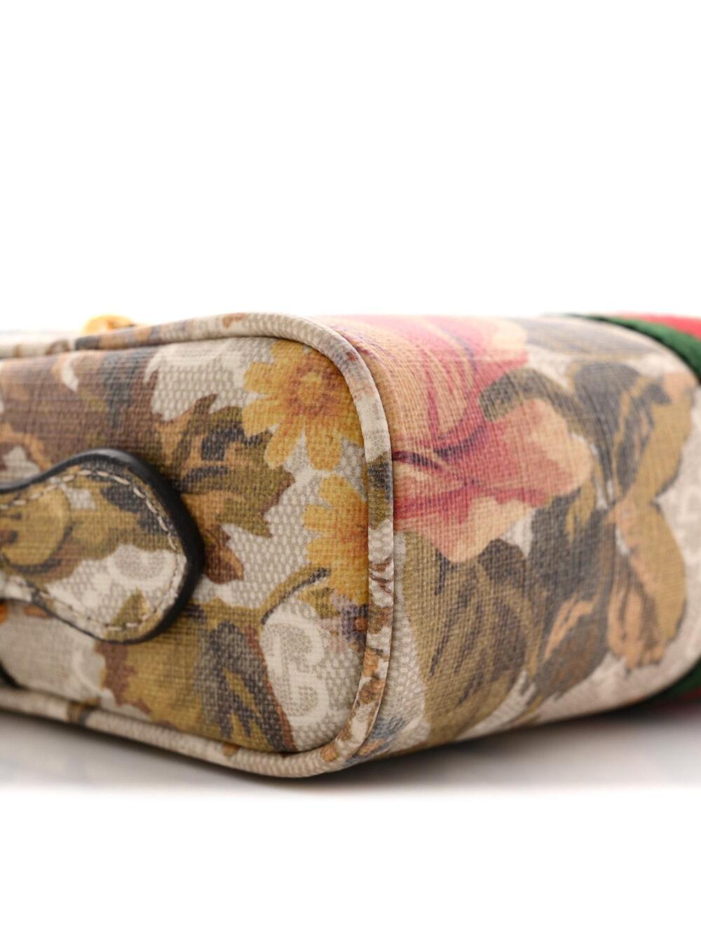 Gucci Gg Supreme Water Flora Web Mini #258898G11B - Picture 9 of 11